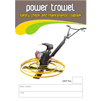 Power Trowel Safety Check & Maintenance Logbook