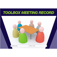 Toolbox Meeting Record Logbook