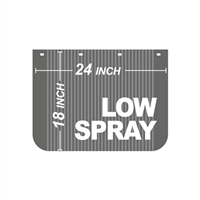 24 Inch x 18 Inch Low Spray