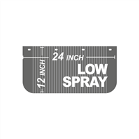 24 Inch x 12 Inch Low Spray