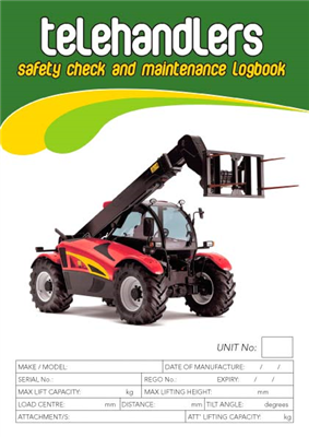 Telehandlers Safety Check & Maintenance Logbook