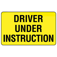 Rear Marker - Driver Under Instruction