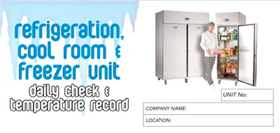 Refrigeration Cool Room & Freezer Unit Logbook
