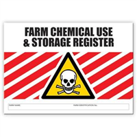 Farm Chemical Use & Storage Register Logbook