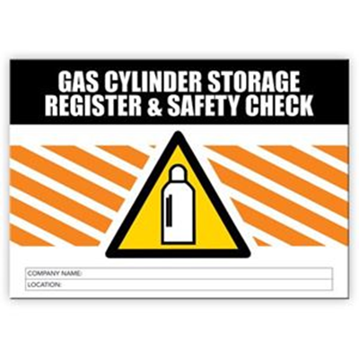 Gas Cylinder Storage Register & Safety Logbook