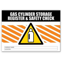 Gas Cylinder Storage Register & Safety Logbook