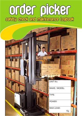 Order Picker Safety Check & Maintenance Logbook