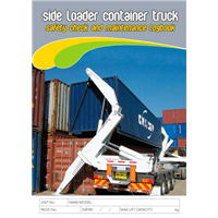 Side Loader Container Truck Safety & Maintenance Logbook