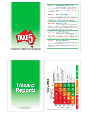 Take 5 Personal Risk Assessment Hazard Reports
