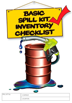 Basic Spill Kit Inventory Checklist Logbook
