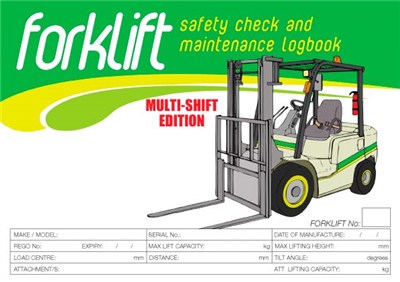 Forklift 3 Shift Logbook